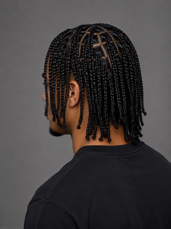 Box braids, back view