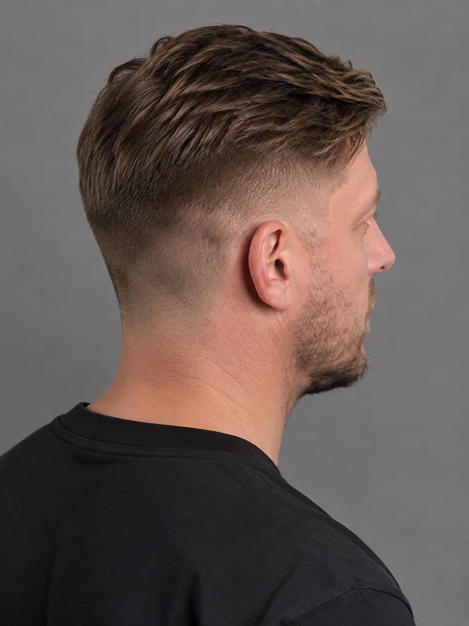 Comb over, back view