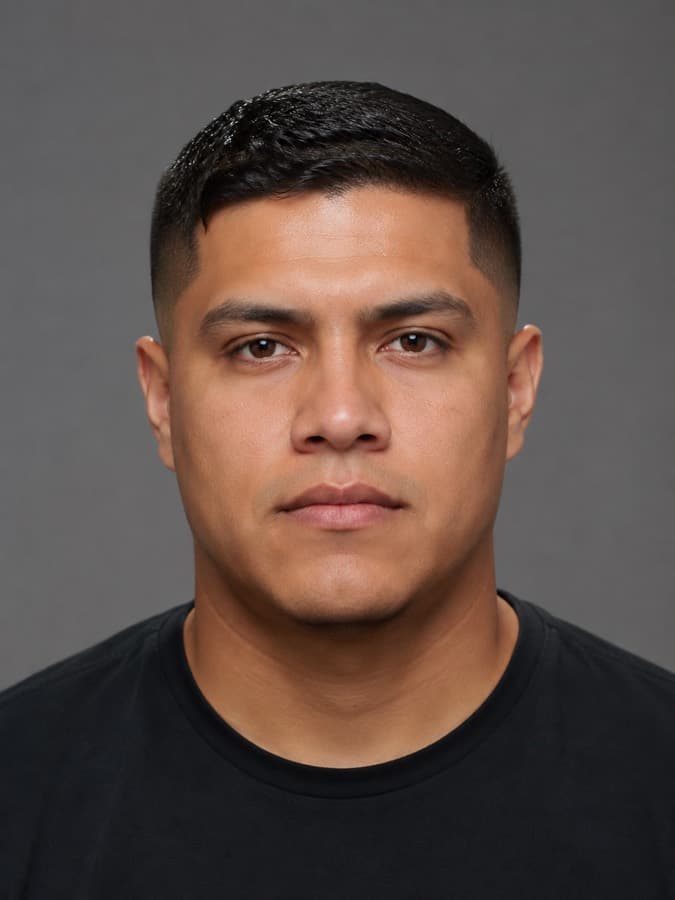 Crew cut on wavy hair
