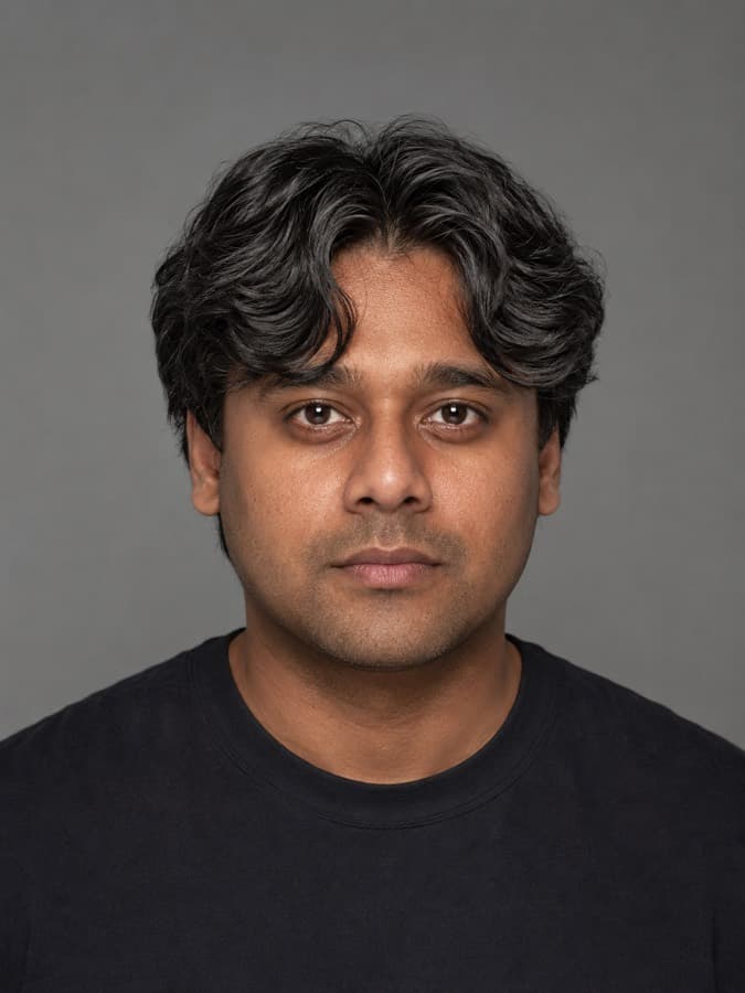 Curtains on wavy hair