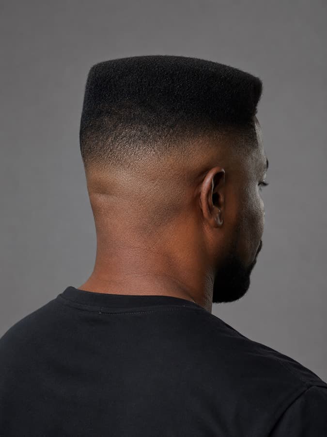Flat top, back view