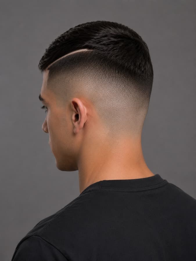 Hard part design, back view