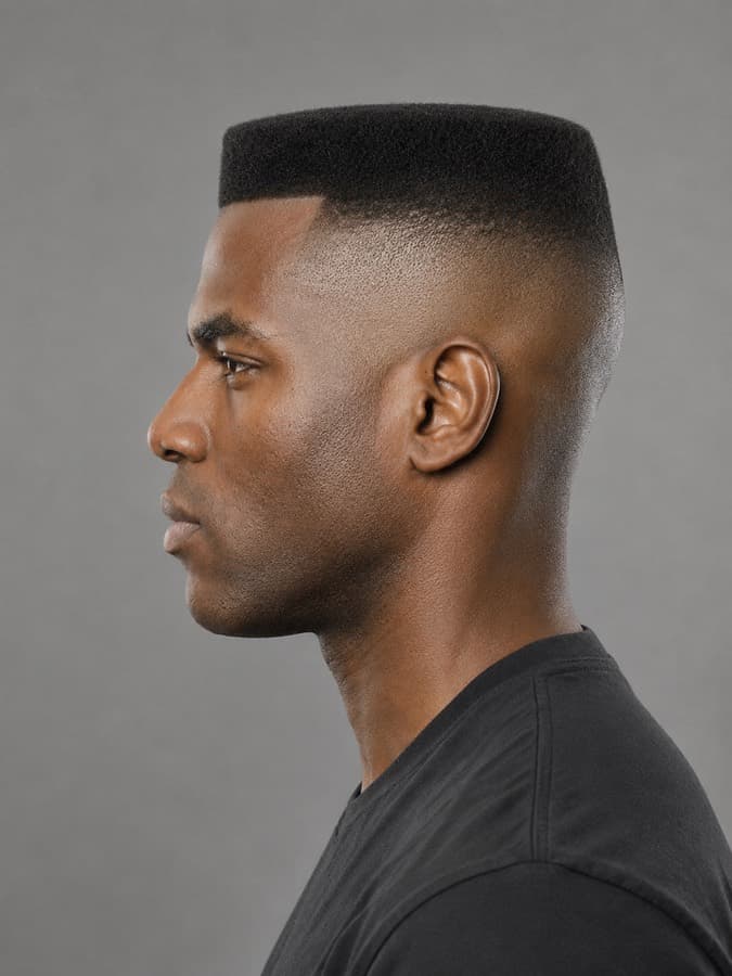 High and tight, side view