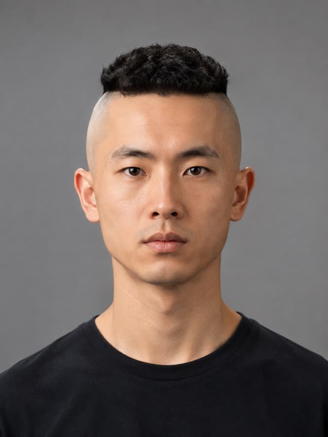 High and tight on wavy hair