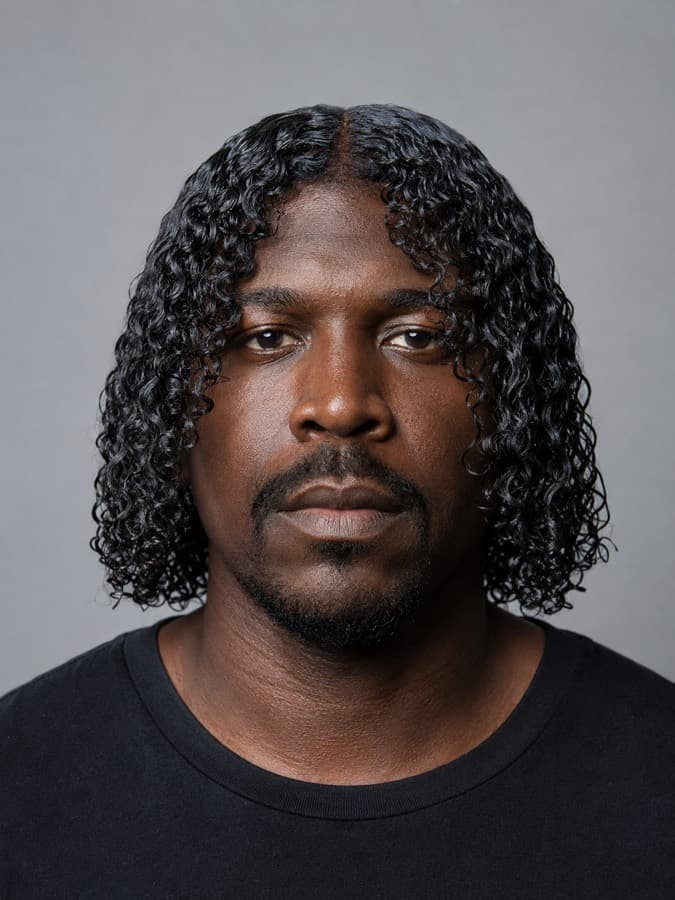 Jheri curl — Loose glossy curl with a wet finish.