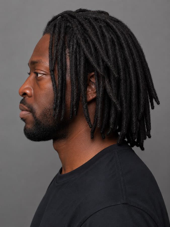 Locs, side view