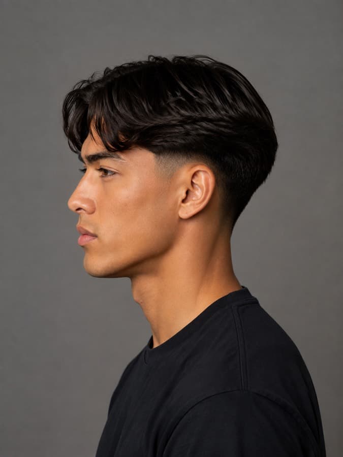 Middle part with a taper, side view