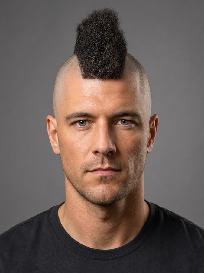 Mohawk on coily hair
