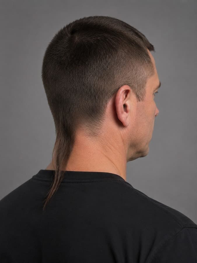 Rat tail, back view