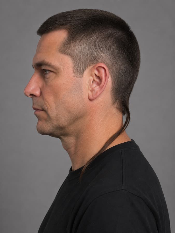 Rat tail, side view