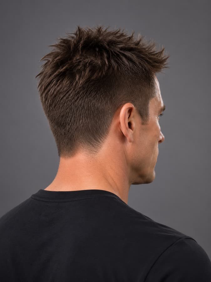 Spiky, back view