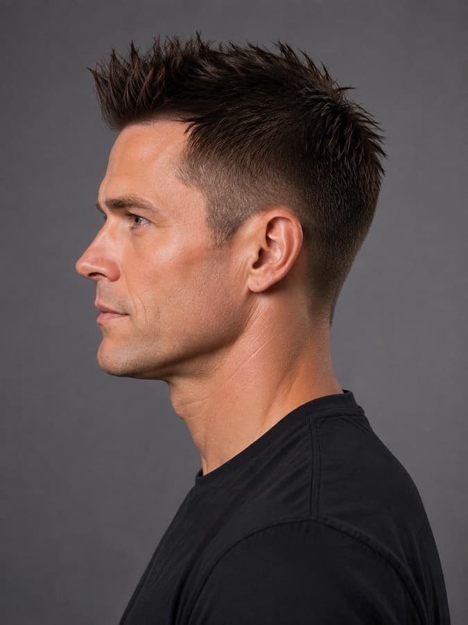 Spiky, side view