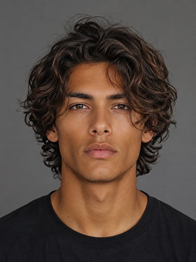 Surfer hair on curly hair