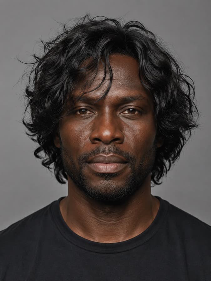 Surfer hair — Long, dry, roughed up by salt.