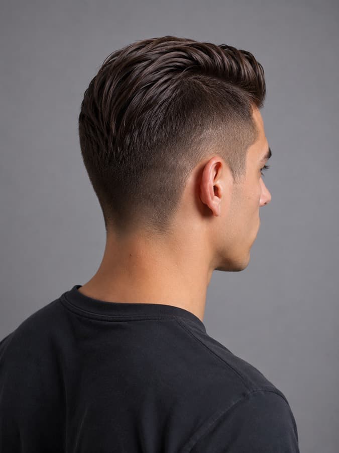 Undercut, back view