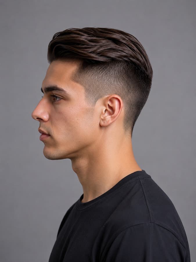 Undercut, side view